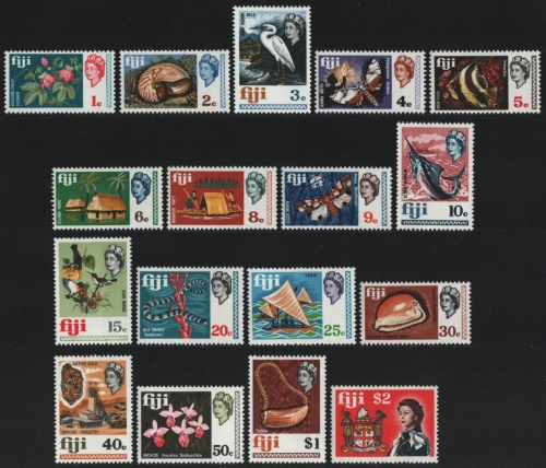 Fidschi 1969 - Mi-Nr. 232-248 ** - MNH - Freimarken / Definitives (V)