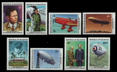 Malediven 1977 - Mi-Nr. 721-728 ** - MNH - Luftfahrt / Aviation