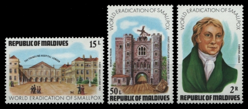 Malediven 1978 - Mi-Nr. 750-752 ** - MNH - Pocken