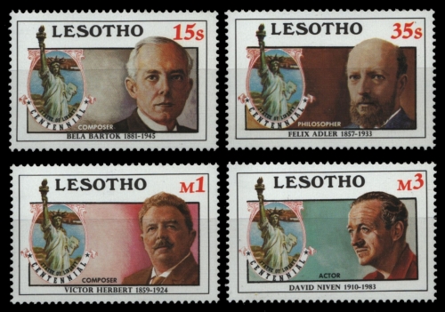 Lesotho 1986 - Mi-Nr. 584-587 ** - MNH - 100 Jahre Freiheitsstatue