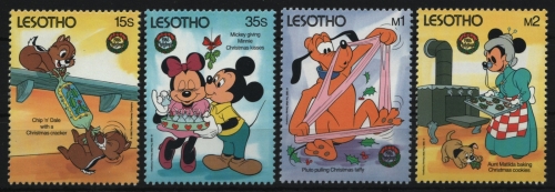 Lesotho 1986 - Mi-Nr. 613-616 ** - MNH - Walt Disney