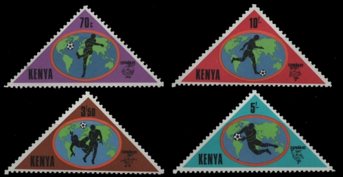 Kenia 1982 - Mi-Nr. 222-225 ** - MNH - Fußball / Soccer