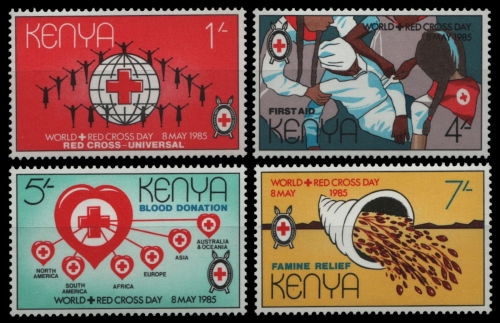 Kenia 1985 - Mi-Nr. 326-329 ** - MNH - Rotes Kreuz / Red cross
