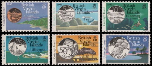 Jungferninseln 1985 - Mi-Nr. 494-499 ** - MNH - Fische / Fish