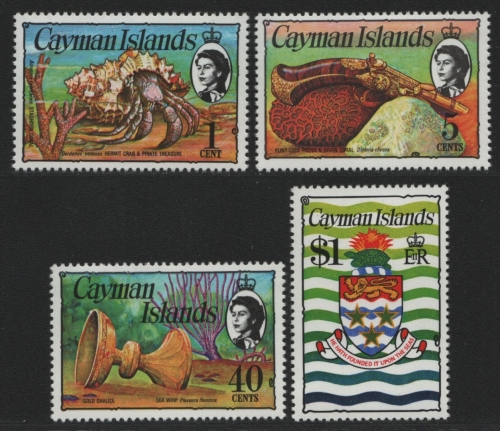 Kaiman-Inseln 1977 - Mi-Nr. 397-400 II ** - MNH - Freimarken / Definitives (II)