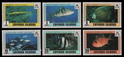 Kaiman-Inseln 1979 - Mi-Nr. 424-429 ** - MNH - Fische / Fish