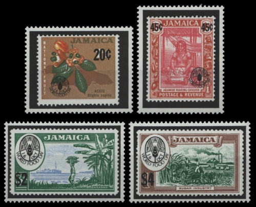 Jamaika 1981 - Mi-Nr. 512-515 ** - MNH - Marke auf Marke