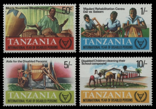 Tansania 1981 - Mi-Nr. 185-188 ** - MNH - Jahr der Behinderten