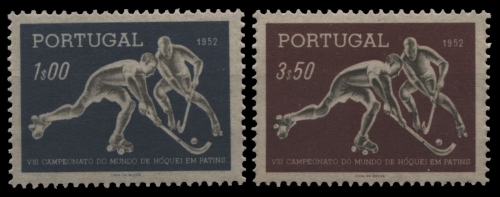 Portugal 1952 - Mi-Nr. 780-781 ** - MNH - Rollhockey WM