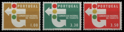 Portugal 1965 - Mi-Nr. 974-976 ** - MNH - Verkehrkongreß