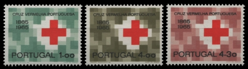 Portugal 1965 - Mi-Nr. 987-989 ** - MNH - Rotes Kreuz / Red cross