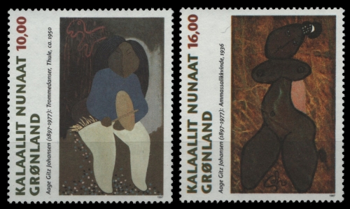 Grönland 1997 - Mi-Nr. 310-311 ** - MNH - Gemälde / Paintings
