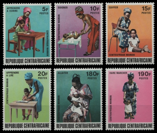 Zentralafrikanische Rep. 1972 - Mi-Nr. 298-303 ** - MNH - Mütter