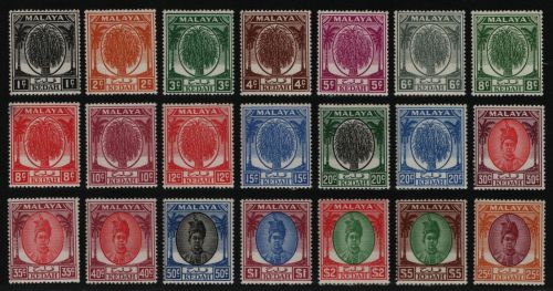 Malaya - Kedah 1950 - Mi-Nr. 61-81 ** - MNH - Freimarken - Bitte lesen