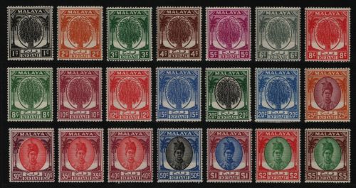 Malaya - Kedah 1950 - Mi-Nr. 61-81 * - MH - Freimarken / Definitives