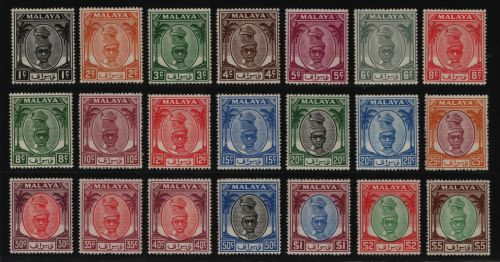 Malaya - Perak 1950 - Mi-Nr. 81-101 * - MH - Freimarken / Definitives