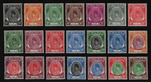 Malaya - Perlis 1951 - Mi-Nr. 7-27 ** - MNH - Freimarken / Definitives