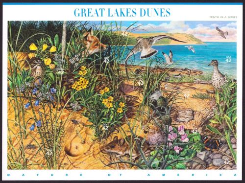 USA 2008 - Mi-Nr. 4437-4446 ** - MNH - Folienblatt - Fauna & Flora