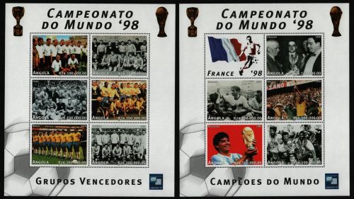 Angola 1997 - Mi-Nr. 1149-1159 ** - MNH - KLB - Fußball / Soccer