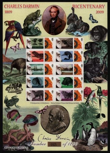 Großbritannien 2009 - Charles Darwin - Smiler Sheet - Fauna