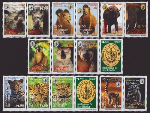 Antigua 1994 - Mi-Nr. 1934-1948 ** - MNH - Wildtiere / Wild animals