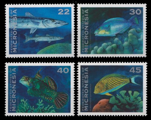 Mikronesien 1993 - Mi-Nr. 294-297 ** - MNH - Fische / Fish