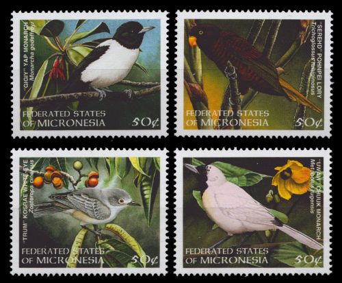 Mikronesien 1998 - Mi-Nr. 640-643 ** - MNH - Vögel / Birds