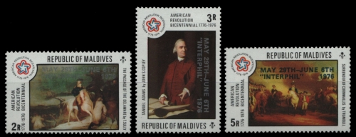 Malediven 1976 - Mi-Nr. 659-661 ** - MNH - INTERPHIL