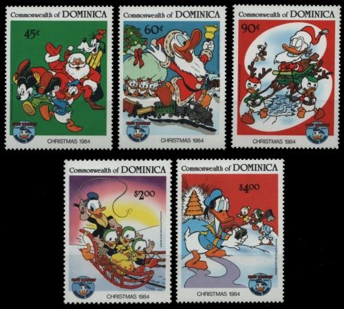 Dominica 1984 - Mi-Nr. 894-898 ** - MNH - Walt Disney
