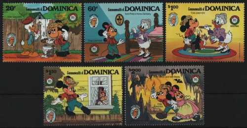 Dominica 1985 - Mi-Nr. 933-937 ** - MNH - Walt Disney