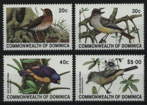Dominica 1981 - Mi-Nr. 708-711 ** - MNH - Vögel / Birds