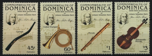 Dominica 1985 - Mi-Nr. 924-927 ** - MNH - Johann Sebastian Bach