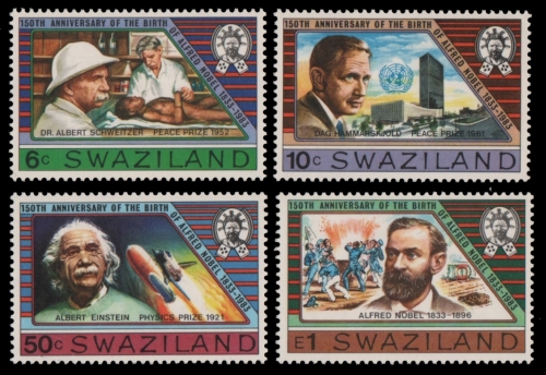 Swaziland 1983 - Mi-Nr. 437-440 ** - MNH - Einstein & Schweitzer