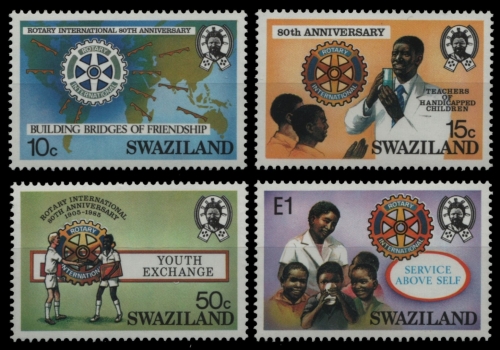 Swaziland 1985 - Mi-Nr. 475-478 ** - MNH - Rotary