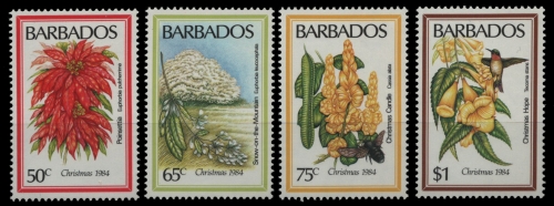 Barbados 1984 - Mi-Nr. 613-616 ** - MNH - Blumen / Flowers