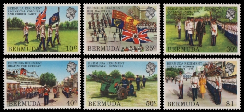 Bermuda 1982 - Mi-Nr. 412-417 ** - MNH - Regiment