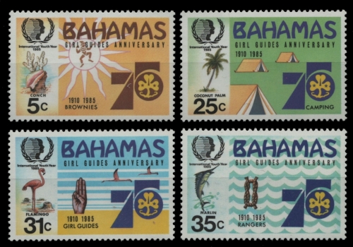 Bahamas 1985 - Mi-Nr. 586-589 ** - MNH - Pfadfinder / Scouts
