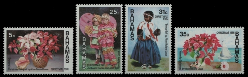 Bahamas 1985 - Mi-Nr. 602-605 A ** - MNH - Weihnachten / X-mas