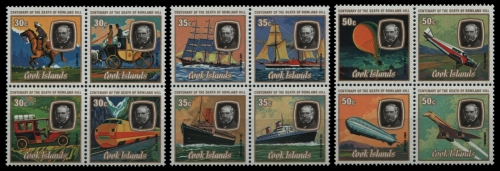 Cook-Inseln 1979 - Mi-Nr. 603-614 ** - MNH - Transport