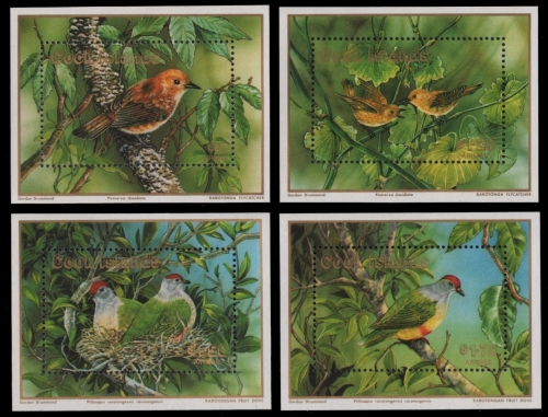 Cook-Inseln 1989 - Mi-Nr. Block 189-192 ** - MNH - Vögel / Birds