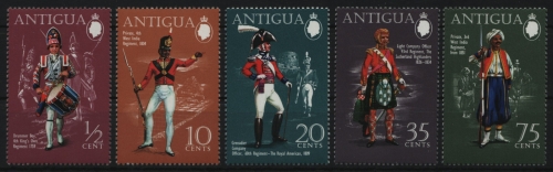 Antigua 1970 - Mi-Nr. 251-255 ** - MNH - Uniformen / Uniforms