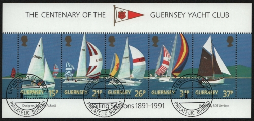 Guernsey 1990 - Mi-Nr. Block 7 gest / used - Segelboote / Sailboats
