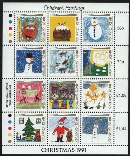Guernsey 1991 - Mi-Nr. 537-548 ** - MNH - Weihnachten / X-mas