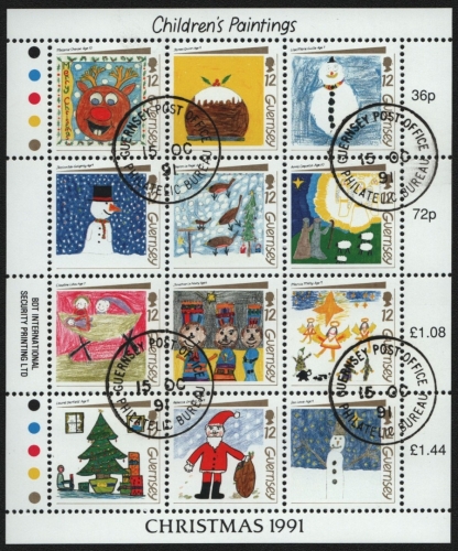 Guernsey 1991 - Mi-Nr. 537-548 gest / used - Weihnachten / X-mas
