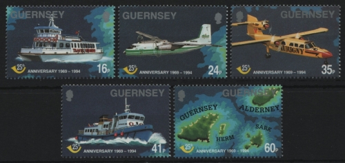 Guernsey 1994 - Mi-Nr. 645-649 ** - MNH - Transport