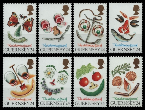 Guernsey 1995 - Mi-Nr. 662-669 ** - MNH - Grußmarken