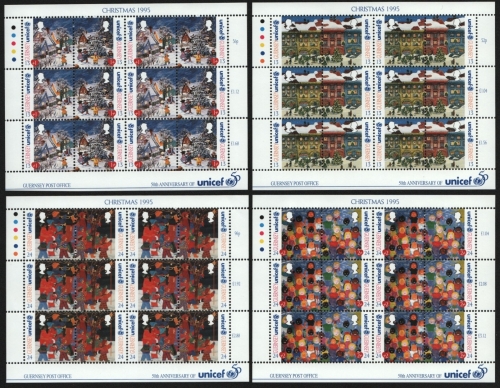 Guernsey 1995 - Mi-Nr. 682-689 ** - MNH - KLB - Weihnachten / X-mas