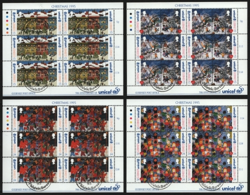 Guernsey 1995 - Mi-Nr. 682-689 gest / used - KLB - Weihnachten / X-mas