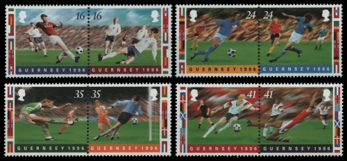 Guernsey 1996 - Mi-Nr. 693-700 ** - MNH - Fußball / Soccer