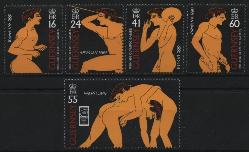 Guernsey 1996 - Mi-Nr. 703-707 ** - MNH - Olympia Atlanta